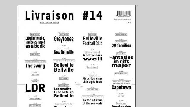 The Livraison project // Urban Scénos virtual residency in Belleville // A book